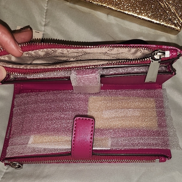 Michael Kors Pink Clutch with Signature Monogram - Picture 5 of 7